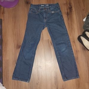 Old navy boys sz 8 jeans straight leg relaxed fit adjustable waist